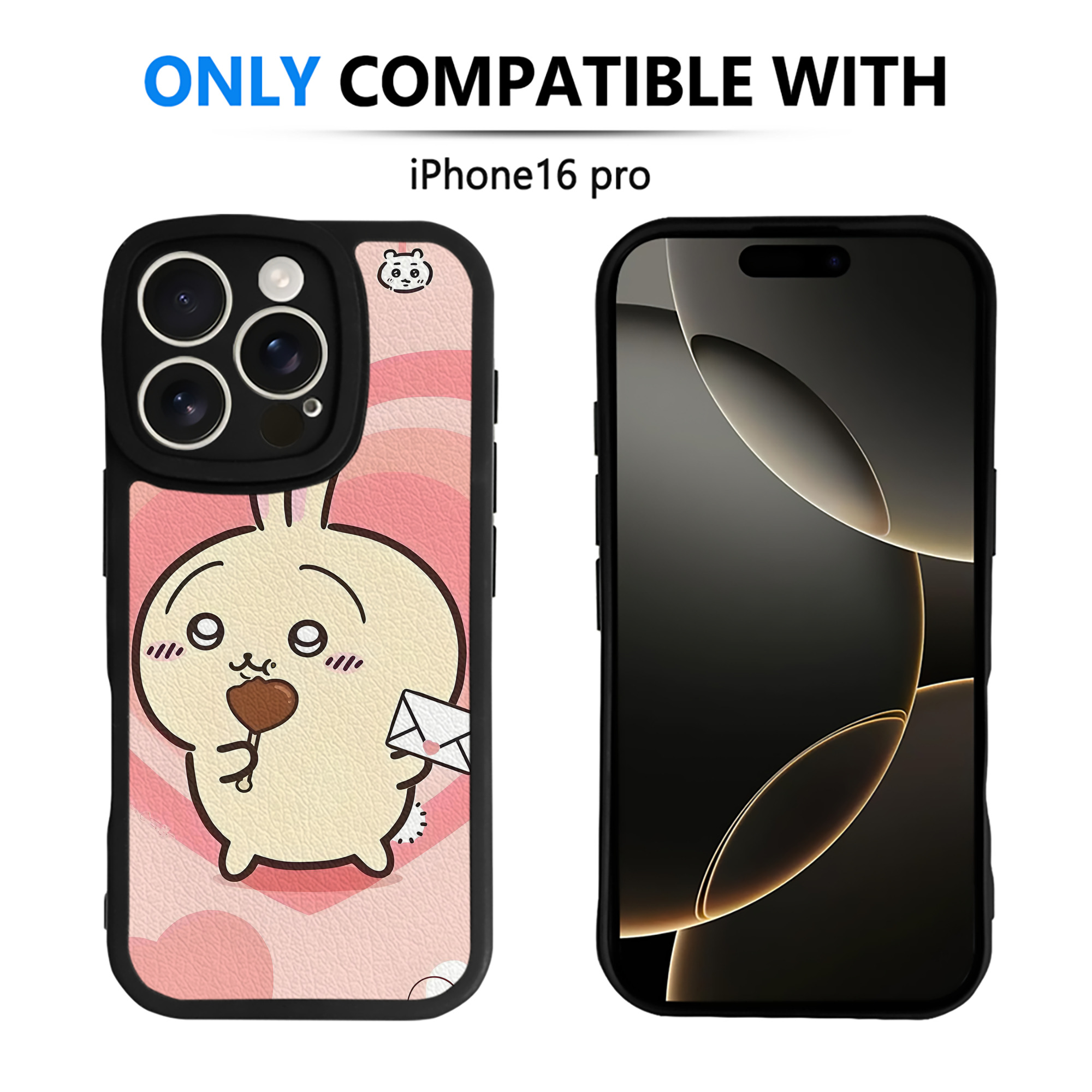 （画像用） ちいかわ Chii-kawa 【iPhone 16シリーズ対応】シリコンスマホケース（レザー調） 材質：シリコン